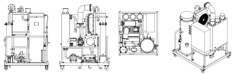 Coalescence and Separation Light Diesel Oil Purification System for Low Viscosity Lube Oil